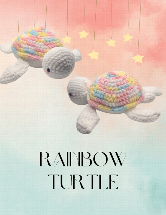 Rainbow Turtle Plushie